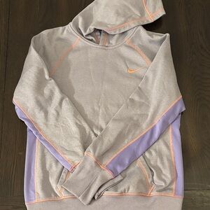 Nike Silver and Lavender Hoodie